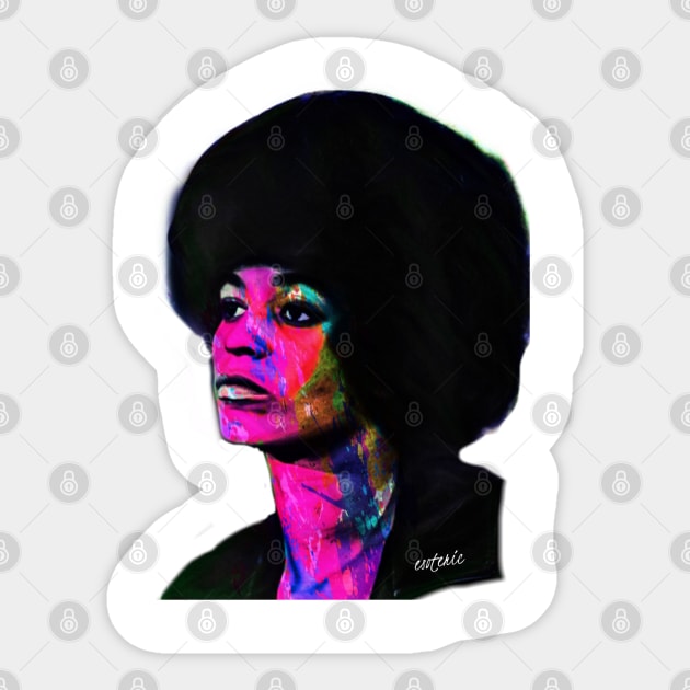 BHM: Angela Davis Sticker by Esoteric Fresh 